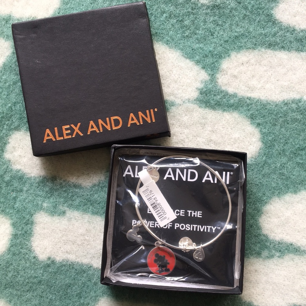 Alex and Ani Disney Mickey Mouse silver bangle